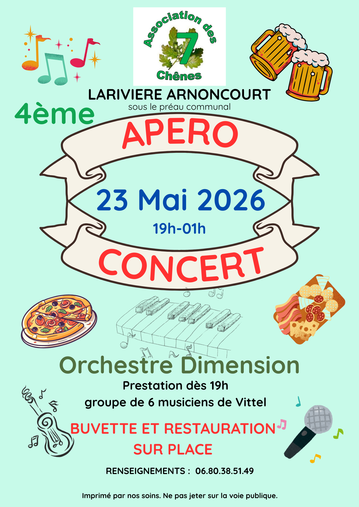 4ème APÉRO CONCERT à LARIVIERE ARNONCOURT